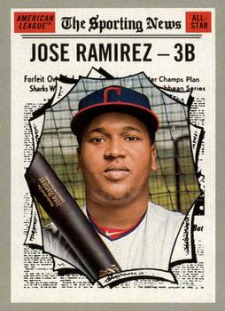#355 Jose Ramirez - Cleveland Indians - 2019 Topps Heritage Baseball