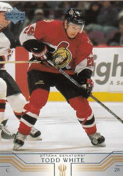 #355 Todd White - Ottawa Senators - 2001-02 Upper Deck Hockey