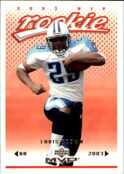 #355 Chris Brown - Tennessee Titans - 2003 Upper Deck MVP Football