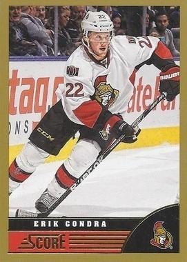 #355 Erik Condra - Ottawa Senators - 2013-14 Score - Gold Hockey