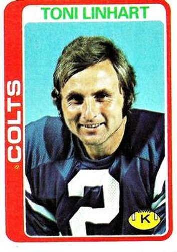 #355 Toni Linhart - Baltimore Colts - 1978 Topps Football