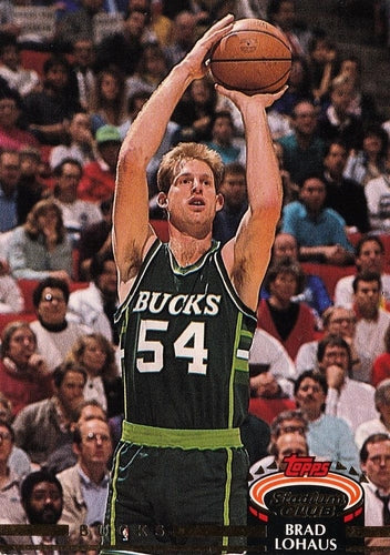 #356 Brad Lohaus - Milwaukee Bucks - 1992-93 Stadium Club Basketball