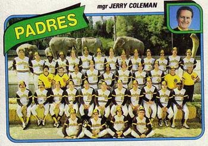 #356 San Diego Padres / Jerry Coleman - San Diego Padres - 1980 Topps Baseball