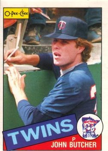 #356 John Butcher - Minnesota Twins - 1985 O-Pee-Chee Baseball