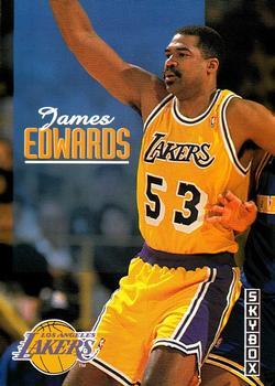 #356 James Edwards - Los Angeles Lakers - 1992-93 SkyBox Basketball