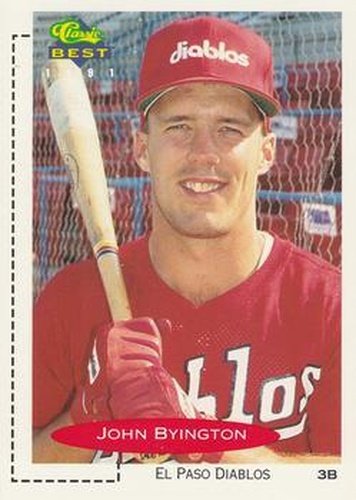 #356 John Byington - El Paso Diablos - 1991 Classic Best Baseball