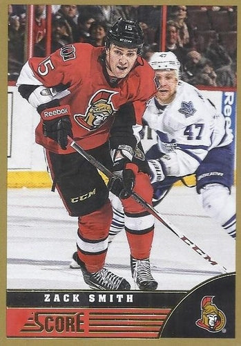 #356 Zack Smith - Ottawa Senators - 2013-14 Score - Gold Hockey