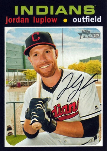 #356 Jordan Luplow - Cleveland Indians - 2020 Topps Heritage Baseball