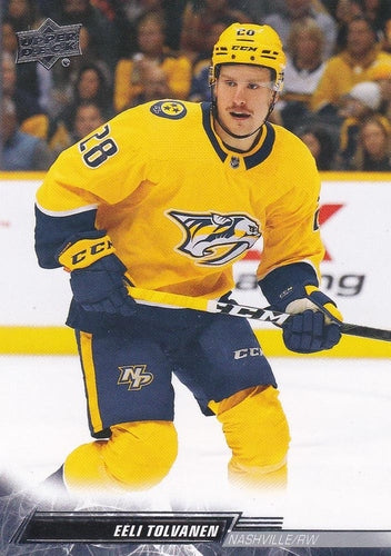 #357 Eeli Tolvanen - Nashville Predators - 2022-23 Upper Deck Hockey