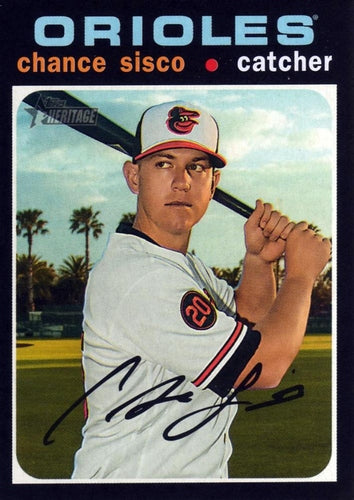 #357 Chance Sisco - Baltimore Orioles - 2020 Topps Heritage Baseball