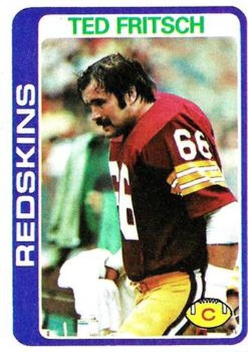 #357 Ted Fritsch Jr. - Washington Redskins - 1978 Topps Football
