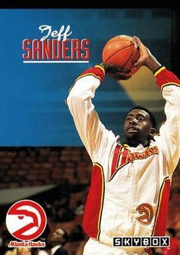 #357 Jeff Sanders - Atlanta Hawks - 1992-93 SkyBox Basketball