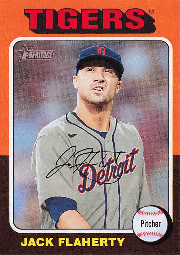 #357 Jack Flaherty - Detroit Tigers - 2024 Topps Heritage Baseball