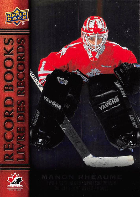 #RB-14 Manon Rhéaume - Canada - 2023 Upper Deck Tim Hortons Legends - Record Books Hockey