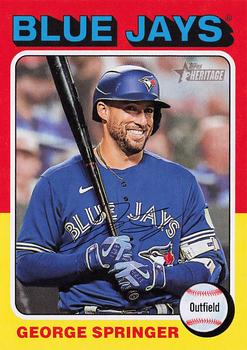 #358 George Springer - Toronto Blue Jays - 2024 Topps Heritage Baseball