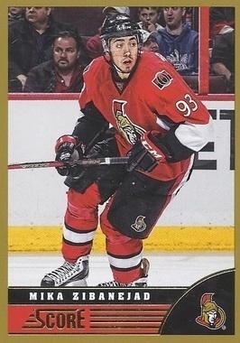 #358 Mika Zibanejad - Ottawa Senators - 2013-14 Score - Gold Hockey