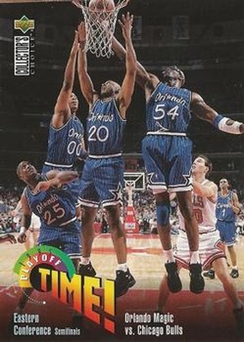 #358 Orlando Magic vs. Chicago Bulls - Orlando Magic / Chicago Bulls - 1995-96 Collector's Choice Basketball