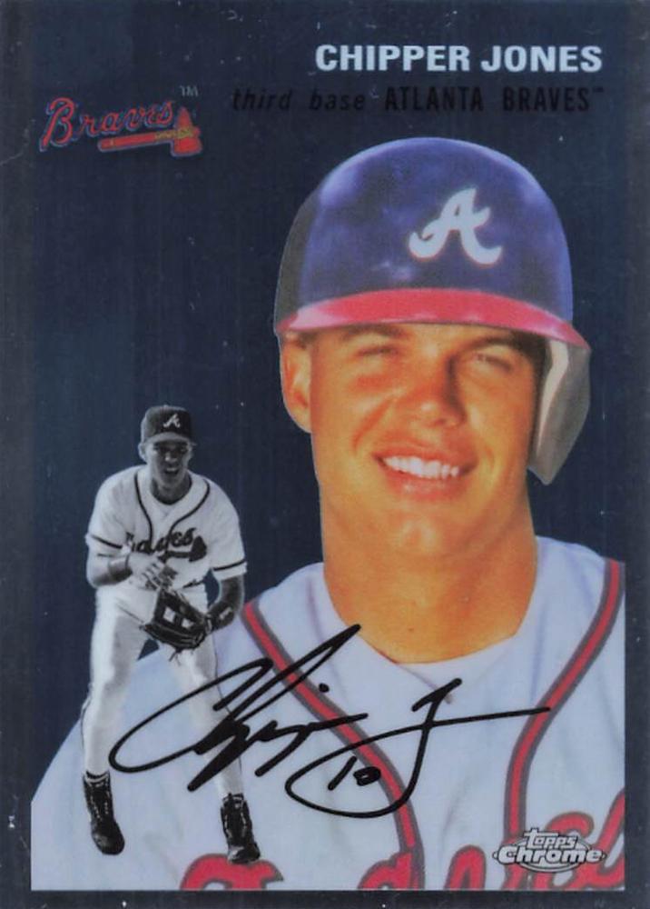 #358 Chipper Jones - Atlanta Braves - 2023 Topps Chrome Platinum Anniversary Baseball
