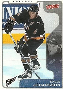 #358 Calle Johansson - Washington Capitals - 2001-02 Upper Deck Victory Hockey