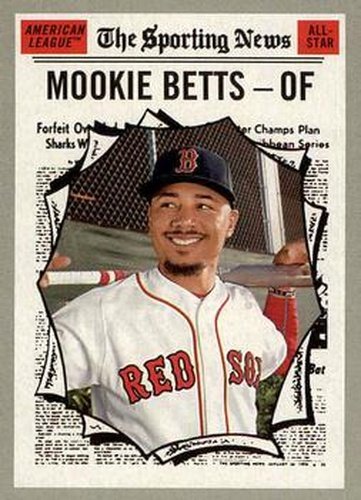 #358 Mookie Betts - Boston Red Sox - 2019 Topps Heritage Baseball