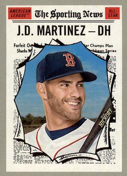 #359 J.D. Martinez - Boston Red Sox - 2019 Topps Heritage Baseball