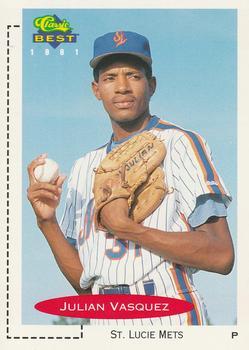 #359 Julian Vasquez - St. Lucie Mets - 1991 Classic Best Baseball