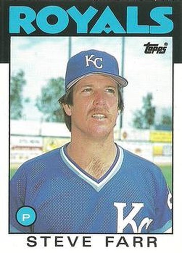 #35T Steve Farr - Kansas City Royals - 1986 Topps Traded Baseball