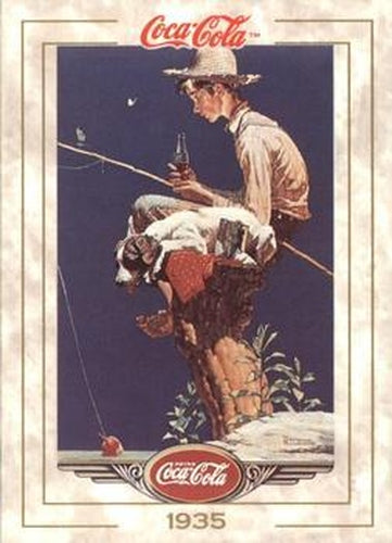 #35 Norman Rockwell Calendar 1935 - 1993 Collect-A-Card Coca-Cola Collection Series 1