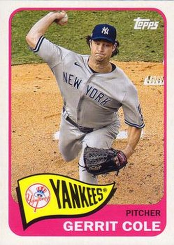 #T65-35 Gerrit Cole - New York Yankees - 2021 Topps - 1965 Topps Redux Baseball