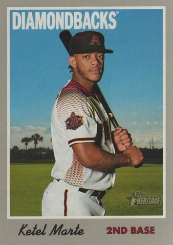 #35 Ketel Marte - Arizona Diamondbacks - 2019 Topps Heritage Baseball