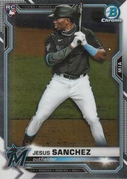 #35 Jesus Sanchez - Miami Marlins - 2021 Bowman Chrome Baseball