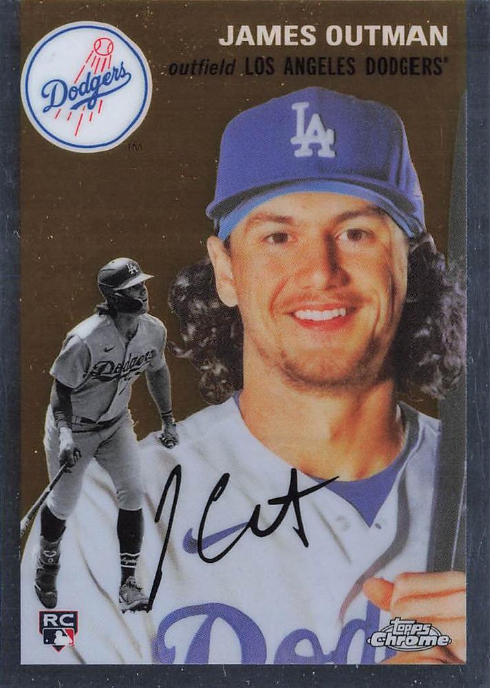 #35 James Outman - Los Angeles Dodgers - 2023 Topps Chrome Platinum Anniversary Baseball
