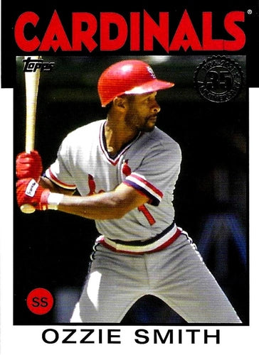 #86B-35 Ozzie Smith - St. Louis Cardinals - 2021 Topps Update - 1986 Topps Baseball 35th Anniversary Baseball