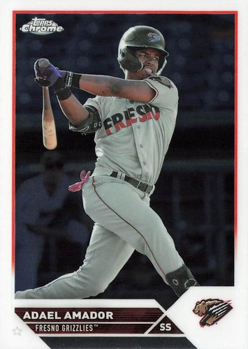 #PDC-35 Adael Amador - Fresno Grizzlies - 2023 Topps Pro Debut - Chrome Baseball