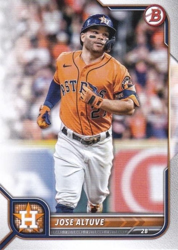 #35 Jose Altuve - Houston Astros - 2022 Bowman Baseball