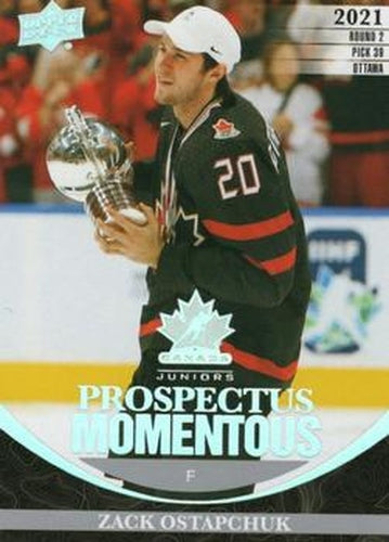 #PM-35 Zack Ostapchuk - Canada - 2023 Upper Deck Team Canada Juniors - Prospectus Momentous Hockey