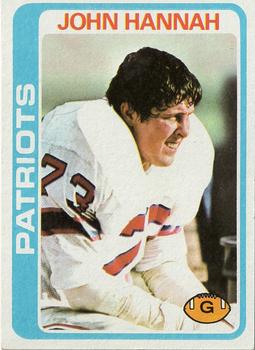#35 John Hannah - New England Patriots - 1978 Topps Football