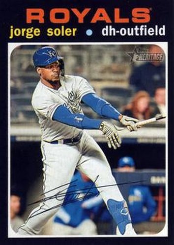 #35 Jorge Soler - Kansas City Royals - 2020 Topps Heritage Baseball