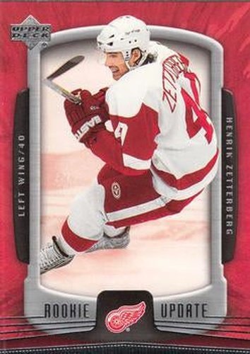 #35 Henrik Zetterberg - Detroit Red Wings - 2005-06 Upper Deck Rookie Update Hockey