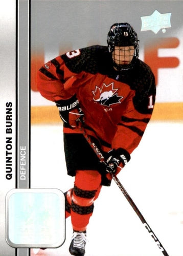 #35 Quinton Burns - Canada - 2023 Upper Deck Team Canada Juniors Hockey