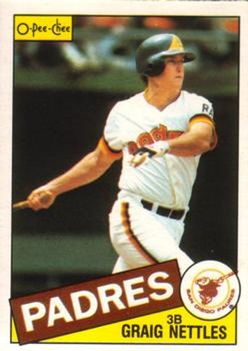 #35 Graig Nettles - San Diego Padres - 1985 O-Pee-Chee Baseball