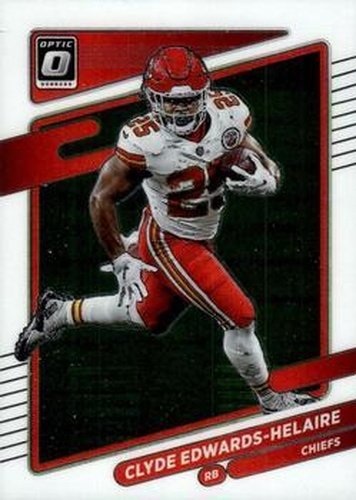 #35 Clyde Edwards-Helaire - Kansas City Chiefs - 2021 Donruss Optic Football