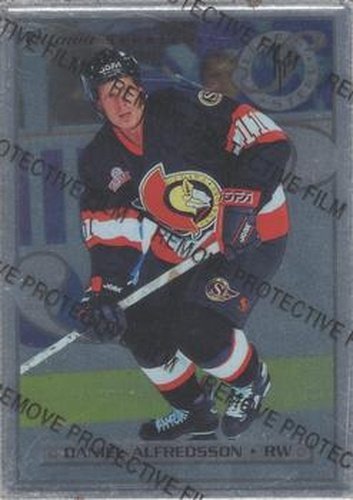 #35 Daniel Alfredsson - Ottawa Senators - 1996-97 Leaf Preferred - Steel Hockey