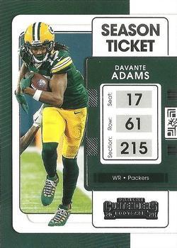 #35 Davante Adams - Green Bay Packers - 2021 Panini Contenders Football