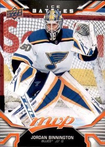 #35 Jordan Binnington - St. Louis Blues - 2022-23 Upper Deck MVP - Ice Battles Hockey