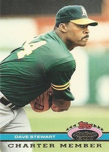 #NNO35a Dave Stewart - Oakland Athletics - 1991 Stadium Club Charter Member