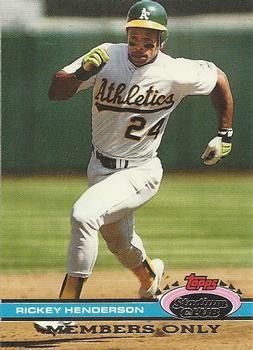 #NNO Rickey Henderson Leads A.L. in Thefts - Oakland Athletics - 1991 Stadium Club Members Only