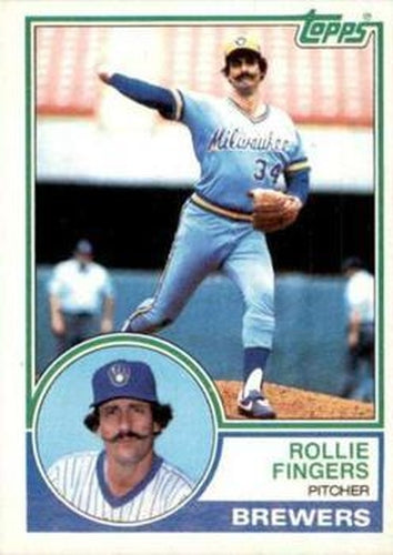 #35 Rollie Fingers - Milwaukee Brewers - 1983 Topps Baseball