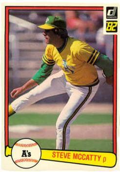 #35 Steve McCatty - Oakland Athletics - 1982 Donruss Baseball