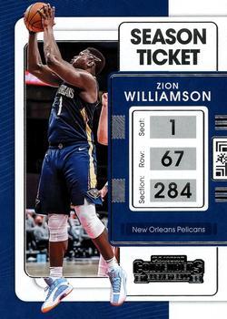 #35 Zion Williamson - New Orleans Pelicans - 2021-22 Panini Contenders Basketball